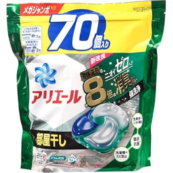 Amazon.co.jp: P&G アリエールジェルボール4D部屋干し用 メガJ
